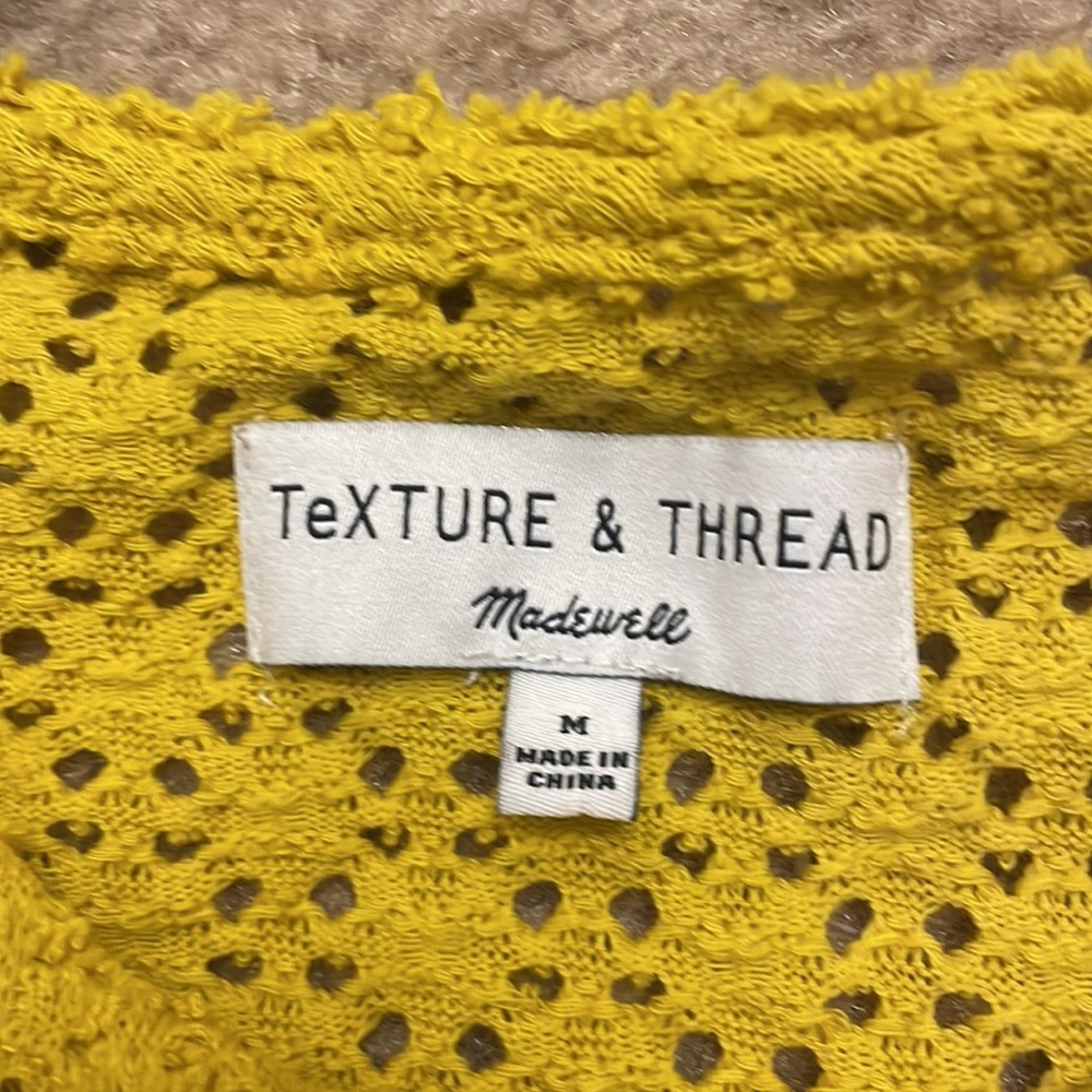 Madewell Texture & Thread Eyelet Flutter Sleeve T… - image 5